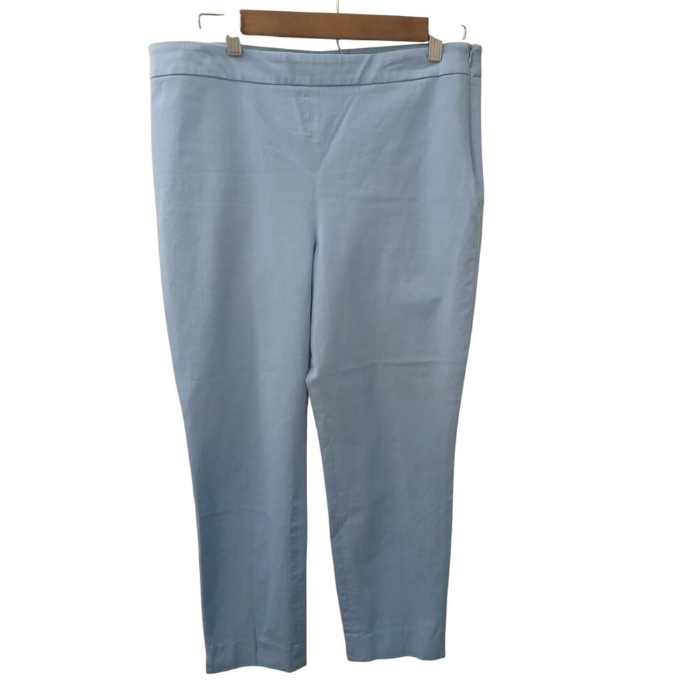 Talbots Petites Blue Chatham Ankle Side Zipper Rear w/ Pockets 12 P